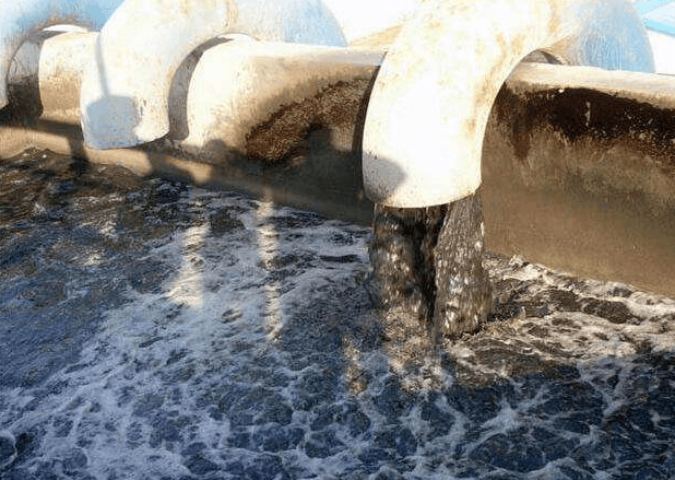 （圖：養(yǎng)殖場污水泡沫處理池）