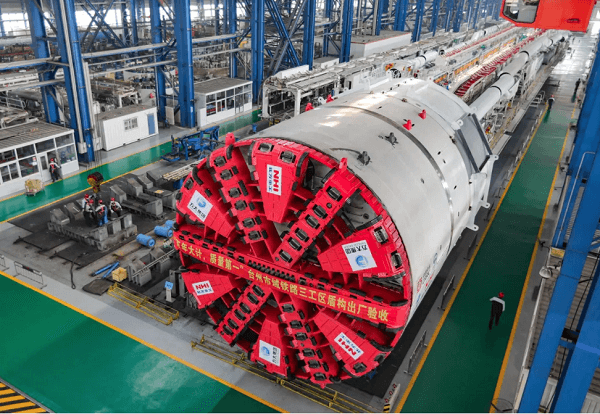 （圖：我國盾構機運作現場）