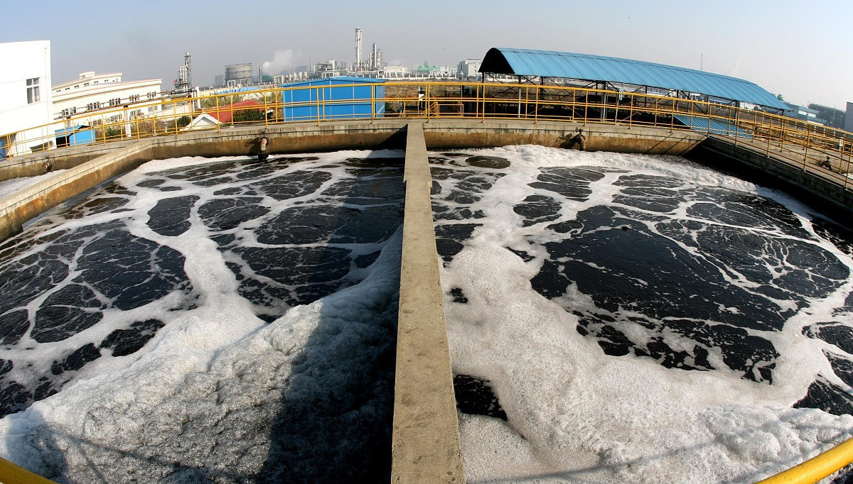 （圖：生活污水消泡劑應用）