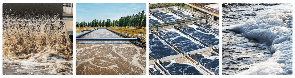 （圖：生化污水消泡劑產品應用）